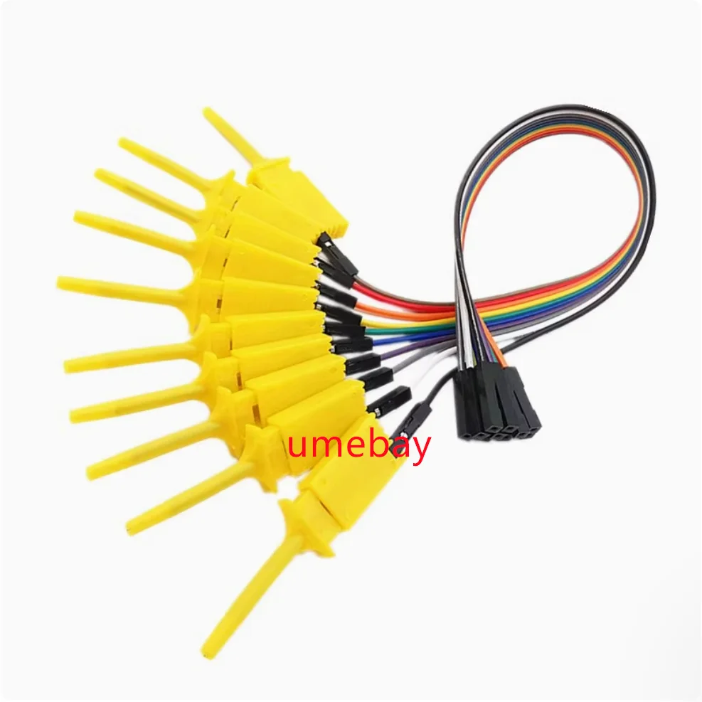 5 pieces, Integrated circuit. ,flat test hook with wire clamp, double hook with wire flat test hook, logic analyzer clamp