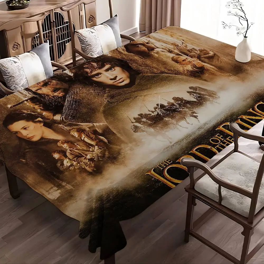 Fantasy The L-Lord Films Of The R-Rings Waterproof And Oil-proof Tablecloth Bedside Decorative Cloth Living Coffee Tablecloth