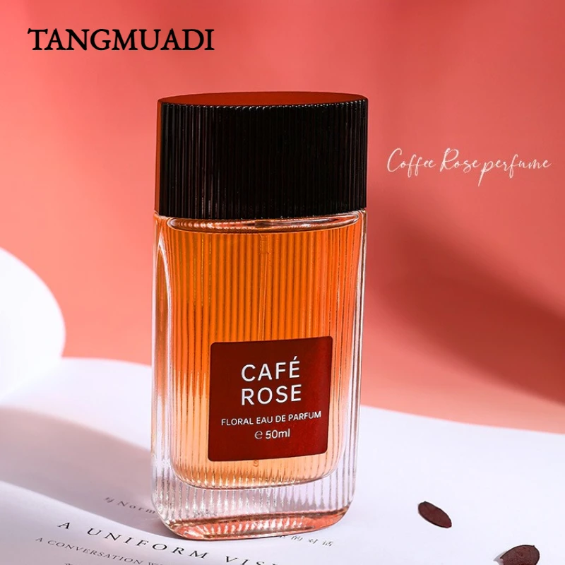 

50ML Coffee Rose Perfume Long Lasting Fresh Floral Scent Niche Fragrance Spray Eau De Parfum for Women Unique Casual Date Gift