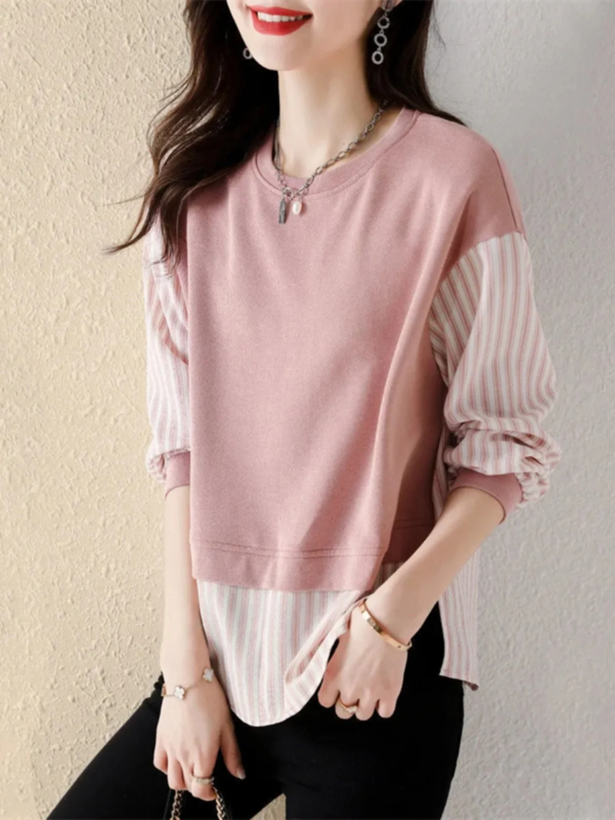 

Толстовки для женщин, спортивная одежда с вышивкой, круглый вырез, полосатый хип-хоп, круглая, милая спортивная одежда, базовая, забавная, разноцветная, милая