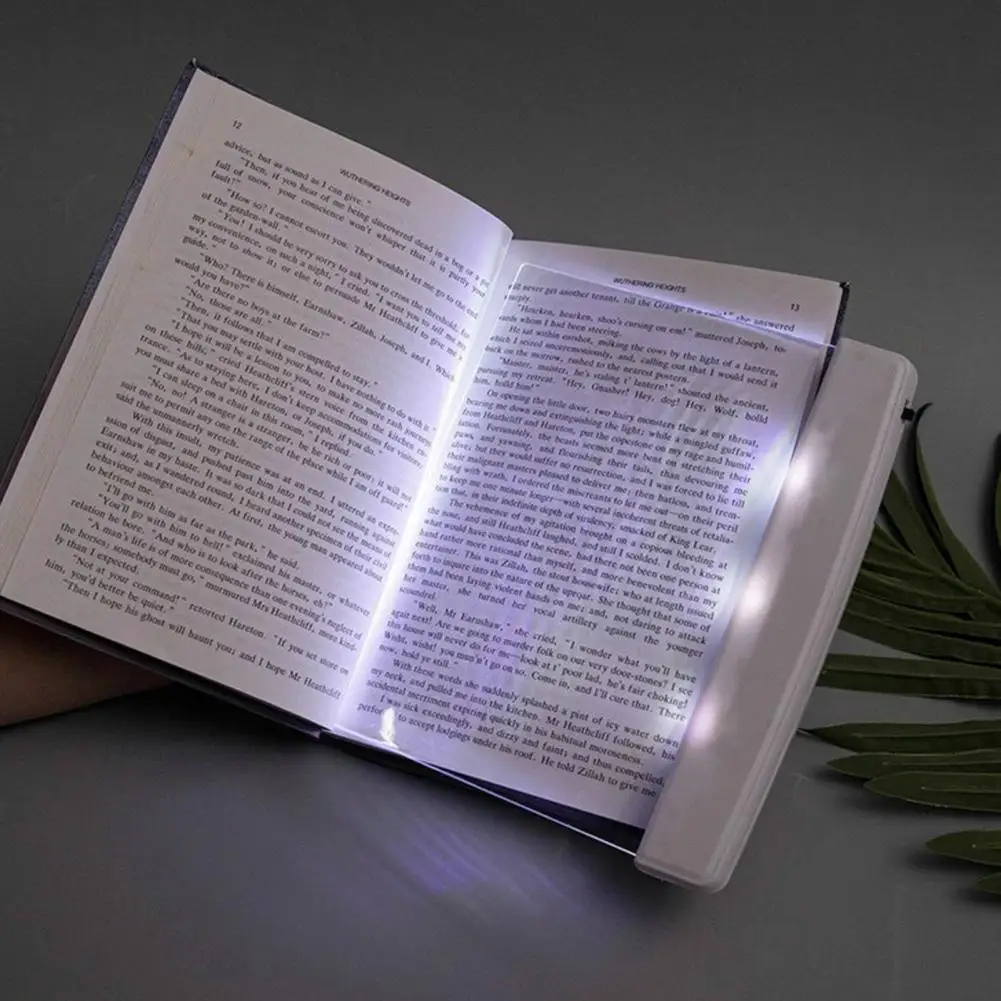 Luz de lectura Led ajustable para libros, iluminación de página completa duradera, portátil, Ideal para el hogar, la escuela, la hora de dormir