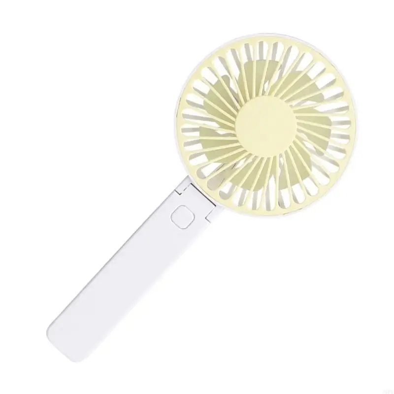J6PE Foldable Handheld Fan Foldable Fan Rechargeable 3000mAh 3 Speed Electricity Rechargeable Fan Quiet for Outdoor