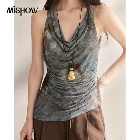 Женская синяя майка MISHOW  MXF22D2372