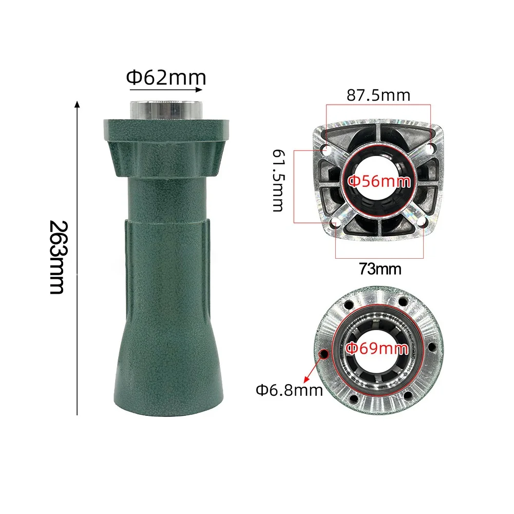 Cylinder Housing Front Tube For PH65A Demolition Hammer Power Tool Replacement Part Green 263x62mm Spare Accessory