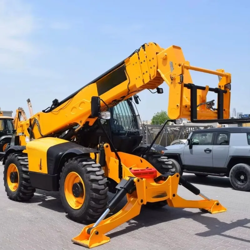 Reliable 85 HP Diesel Engine Telescopic Handler 3 Ton 7m Boom Forklift 4WD Telehandler Loader with Hydraulic Transmission