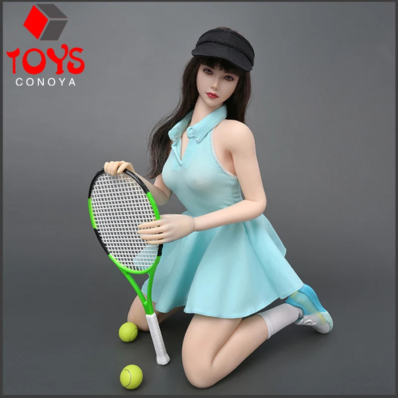 

ZYTOYS ZY5059 1/6 Scale Female Tennis Uniform Racket Backpacks Sprort Clothes Model Fit 12'' TBL Soldier Action Figure Body Doll