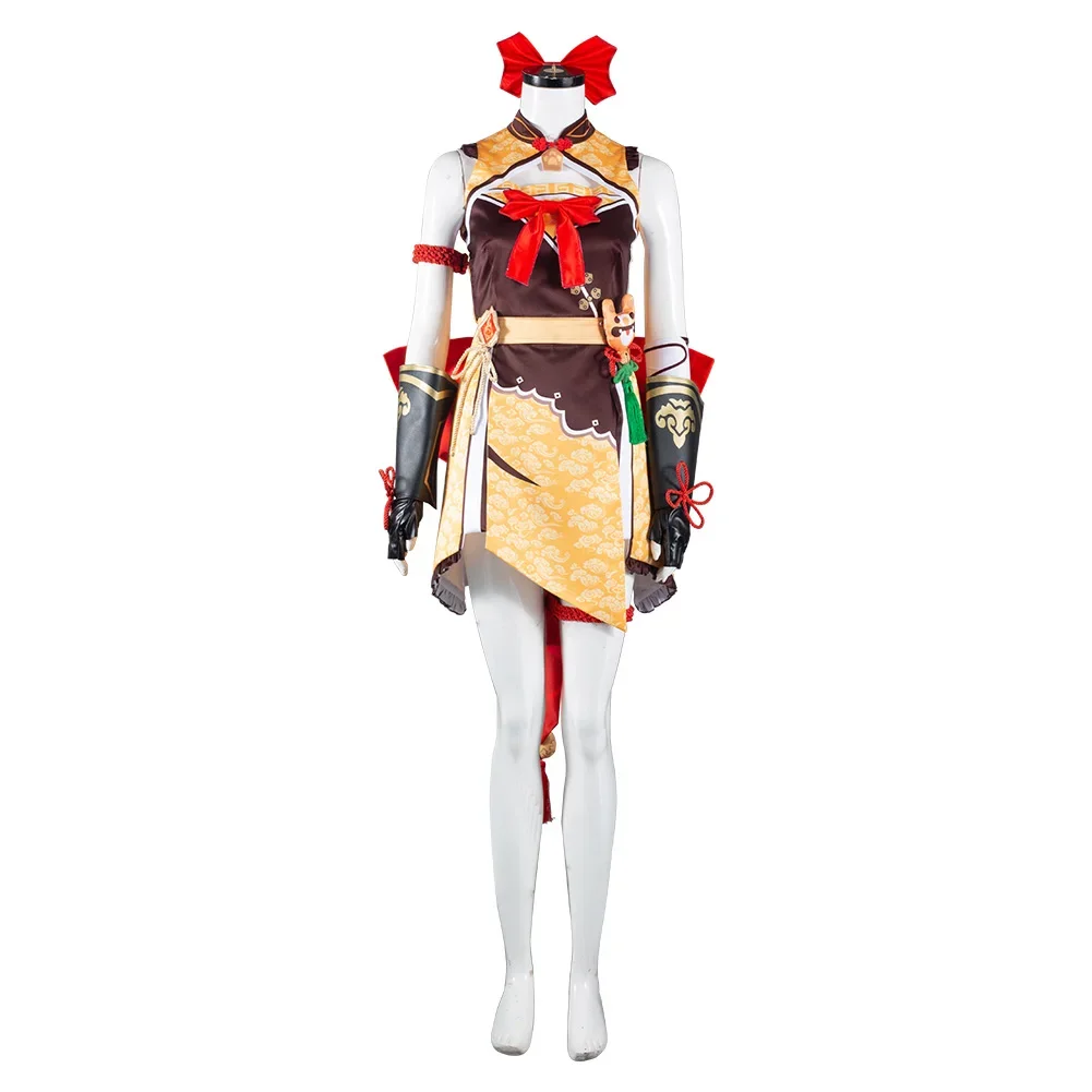 

Genshin Impact Xiangling Cosplay Women Costume Outfits Halloween Carnival Suit