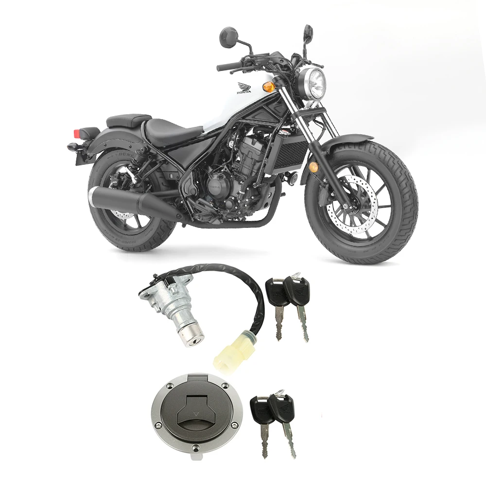 

For Honda Rebel 300 Motorcycle Honda Cmx 300 Accessories Set Lock Lgnition Lock Fuel Tank Lock Start Switch Key ignition Device