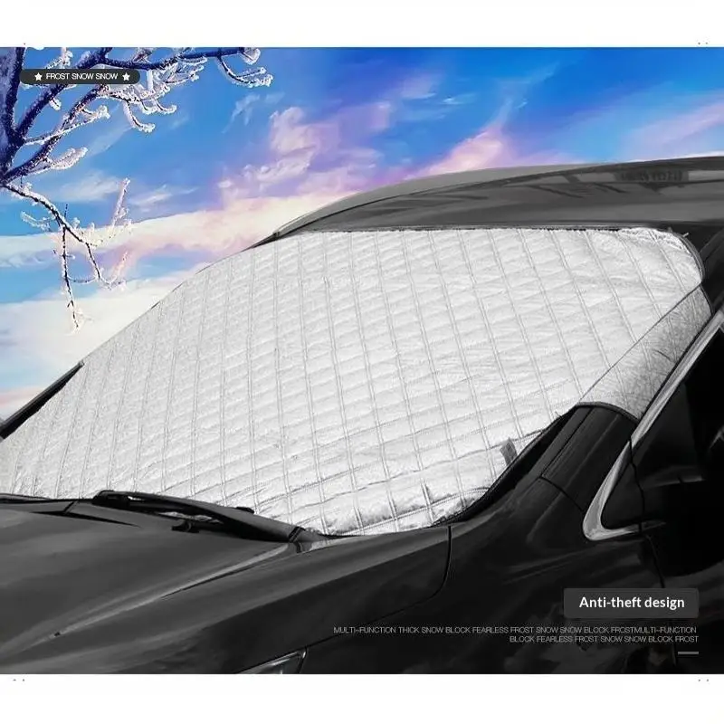 Aluminiumfolie Auto-Frontscheiben-Schneeabdeckung 1 Stück Anti-Eis Frostschutz für Winter Outdoor Auto-Lagerung – Detail 20