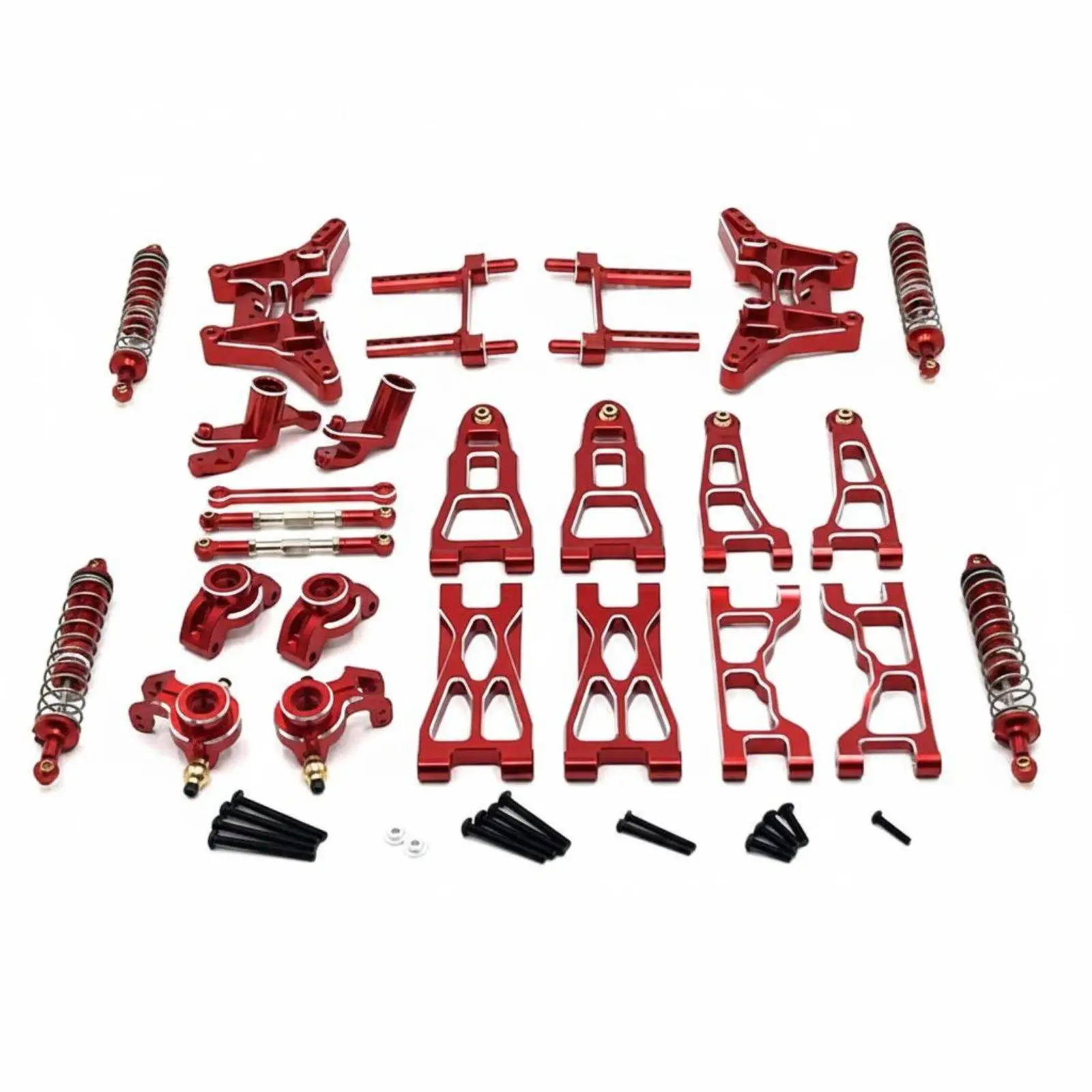Metal RC Car Upgrade Kit with Damping System Arms Steering Components for UD1201 UD1202 Hobby Grade