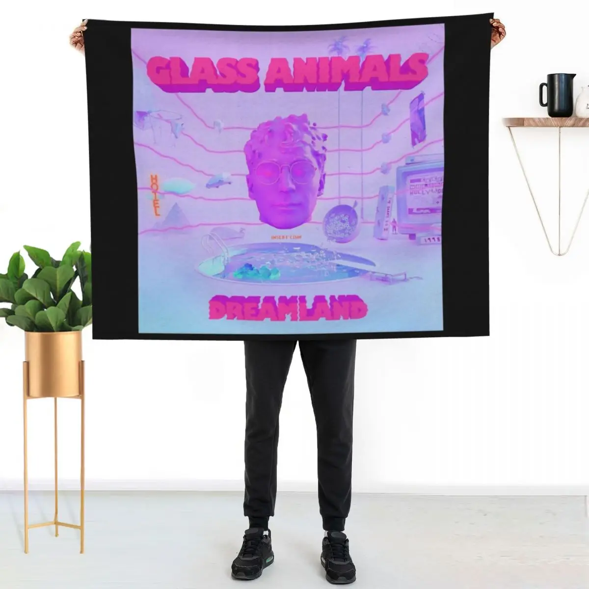 Glass Animals dreamland Throw Blanket Bed Decorative Sofas Decorative Sofa Soft Plaid Stuffeds Flannel Blankets