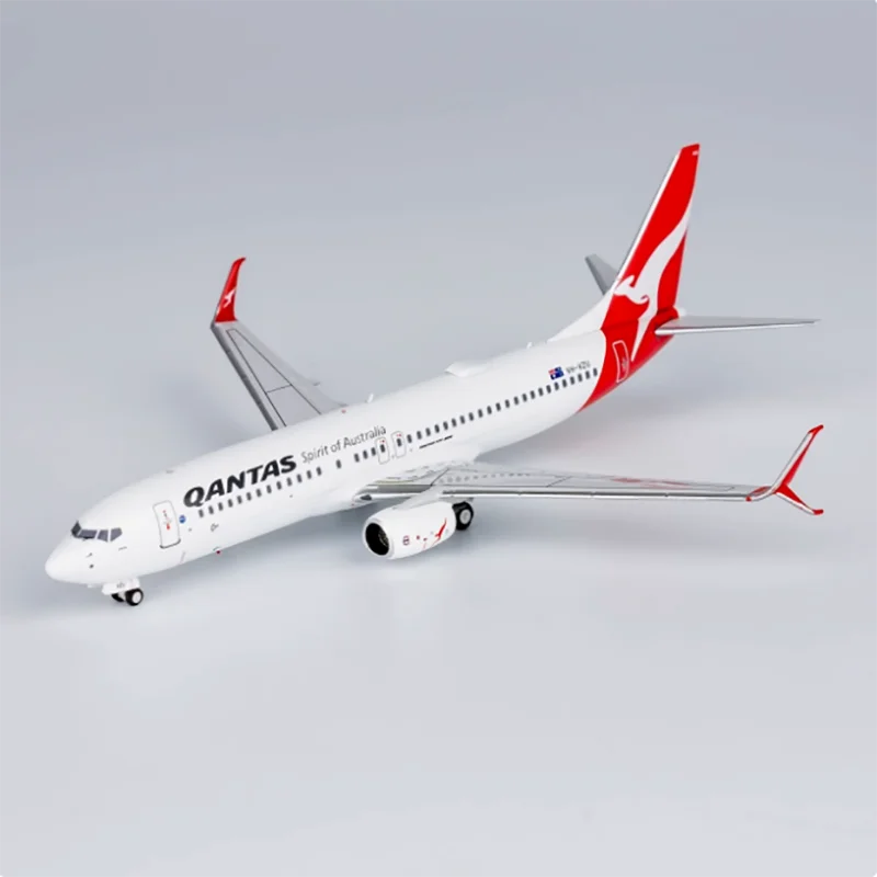 1/400 Scale Qantas B737-800 VH-VZU Finished Passenger Aircraft Model Display Aviation Commemorative Collection Gift