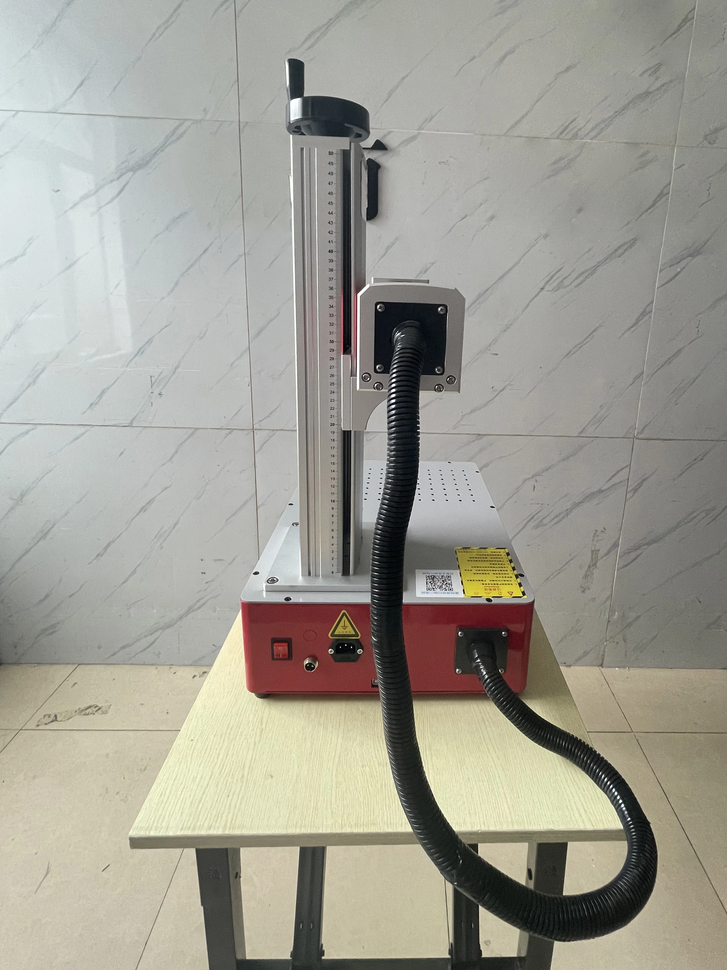 Mini Desktop 50W Fiber Laser Marking Machine 30W Laser Engraver 20W Nameplate Carving Galvo Scanner Align AI DST DXF PLT