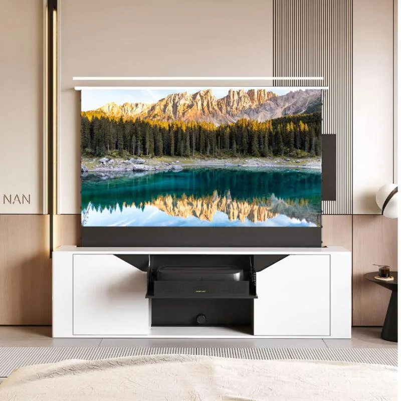 Shunhe, Disheng Screen R30 Invisible Home Cinema Ricard Denton Hisense Laser TV Integrated Cabinet