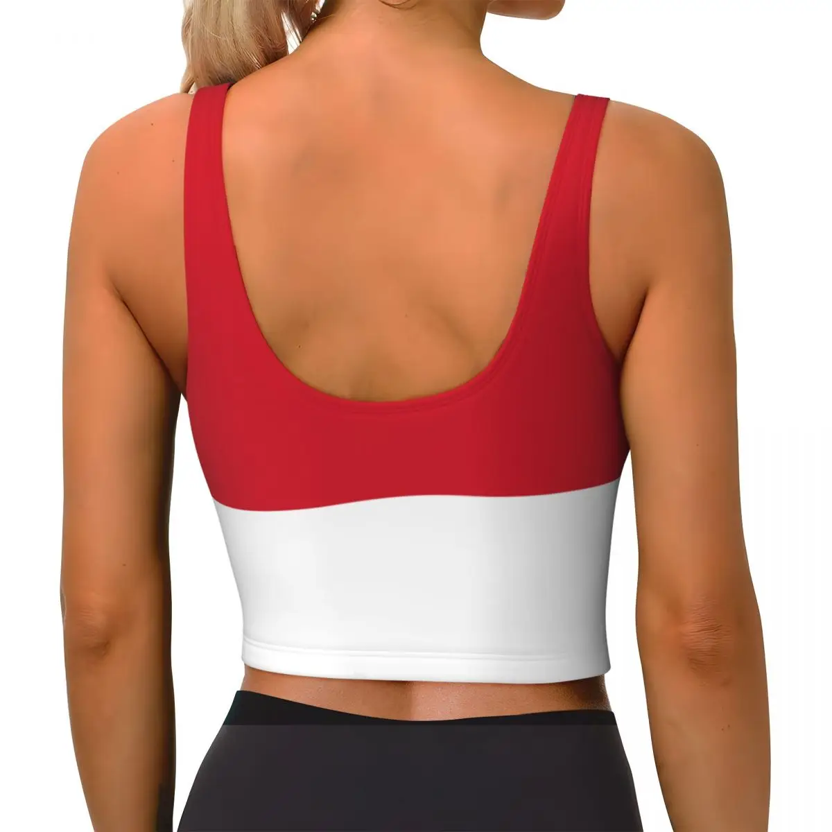 Sports Bra Women Running Yoga Clothes Vest Monaco Flag Gathering Fitness Vest