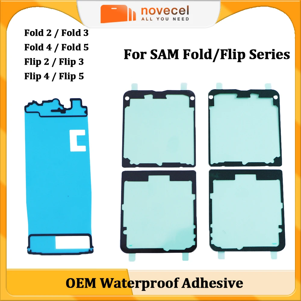 Novecel 10pcs For Samsung Galaxy Z Fold Flip 6 5 5G 4 3 2 LCD Screen Adhesive Front Frame Glue Battery Back Cover Sticker Repair