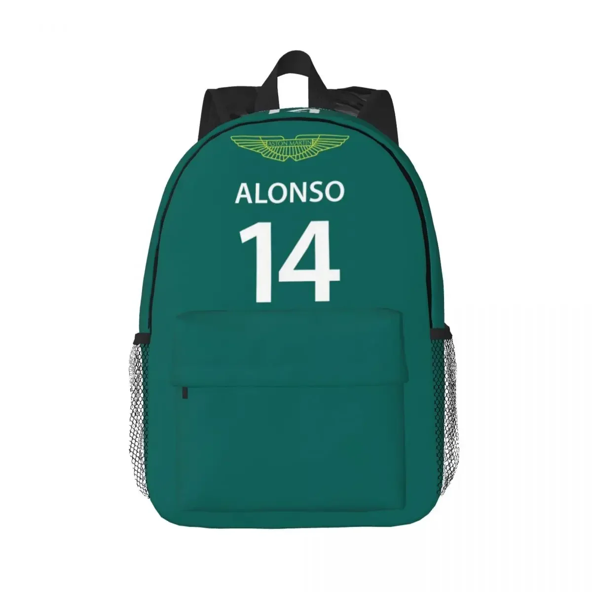 フェルナンド・アロンソ 14 モーターレーススポーツオートバイバックパックホット販売デイパック少年少女ブックバッグショルダーバッグ男性女性スクールバッグ