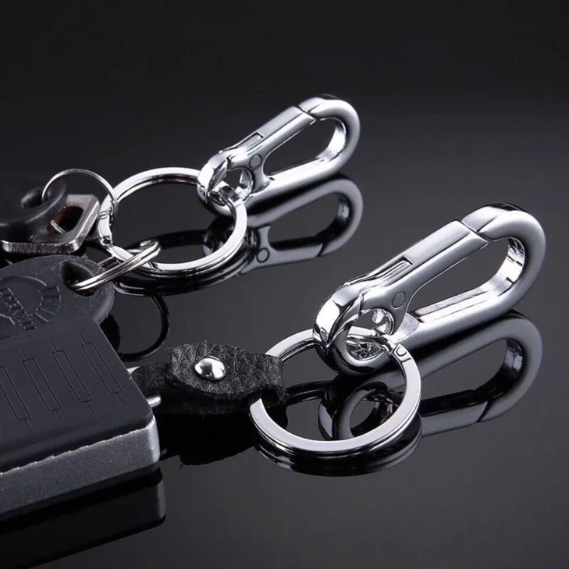 4Pcs Key Ring Keychain Keyrings Zinc Alloy Key Chain Holder Clip Key Organizer for Car Home School Office