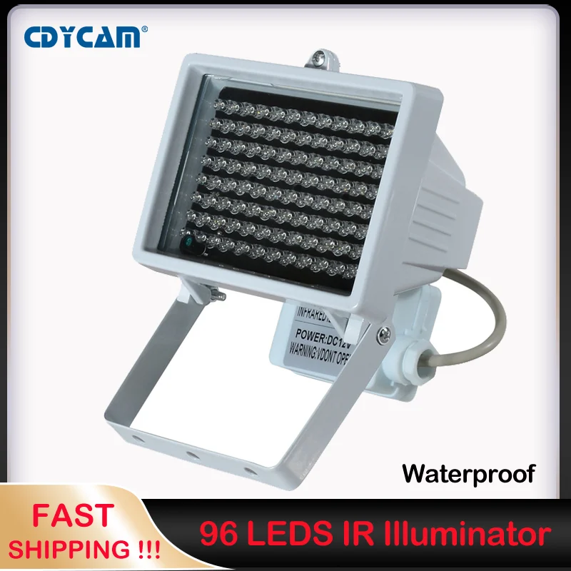 96 LED illuminator Light Outdoor Waterproof Night Vision Auxiliary Lighting CCTV Surveillance Camera 60m IR illuminator