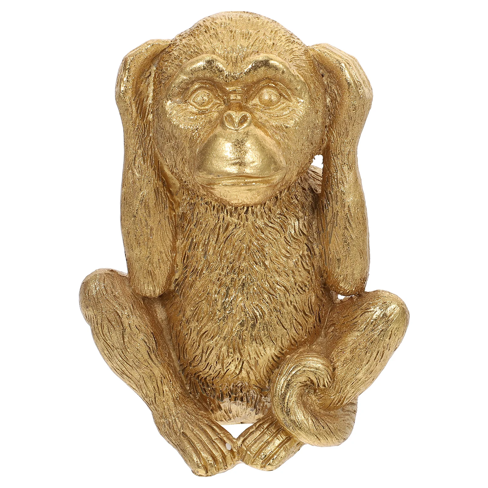

Vivid Monkey Shape Ornament Resin Material Use Home Bedroom Office Decorative Accessory Resin Monkey Adornment