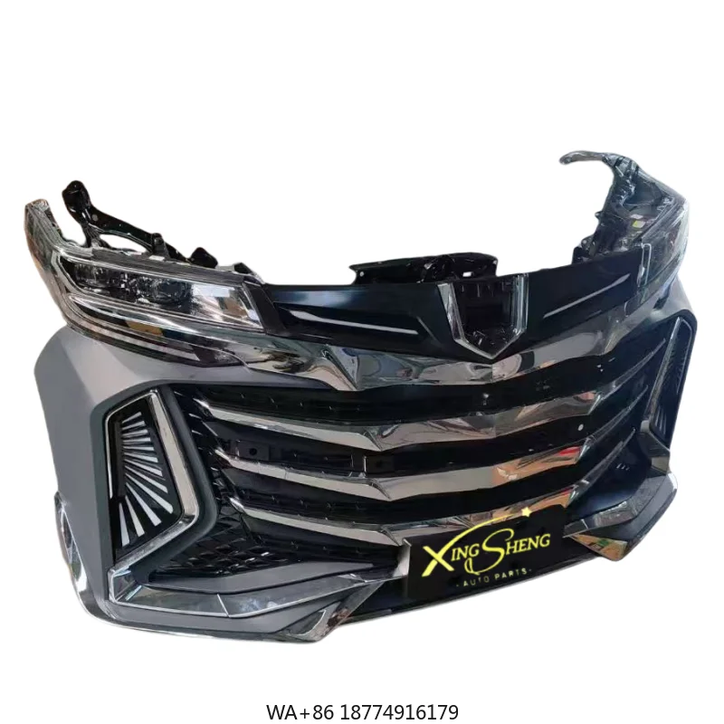 

Used Century Eagle Complete Front Bumper with Surround and Grille Headlight Blinds for Alphard