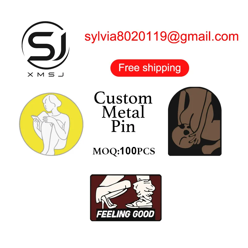 Custom Enamel Pin Creative Design Funny Novelty Brooch for Clothes Backpack Club Community Accessories