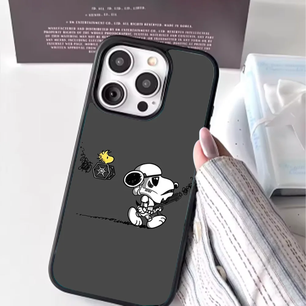 Anime Cartoon-S-Snoopy-s Phone Case For iPhone 16e,16,15,14,13,12,11,Plus,Pro,Max,Mini Magsafe Magnetic Wireless Charging