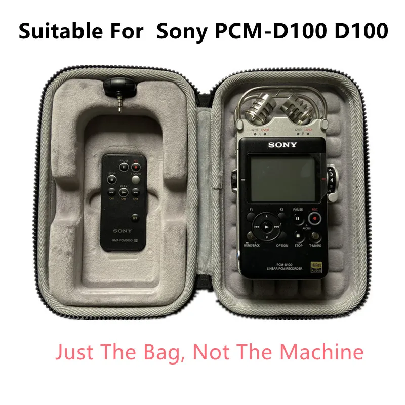 

Подходит для Sony PCM-D100 D100, цифровой диктофон, записывающее устройство, коробка для хранения, защитный жесткий чехол, портативный чехол