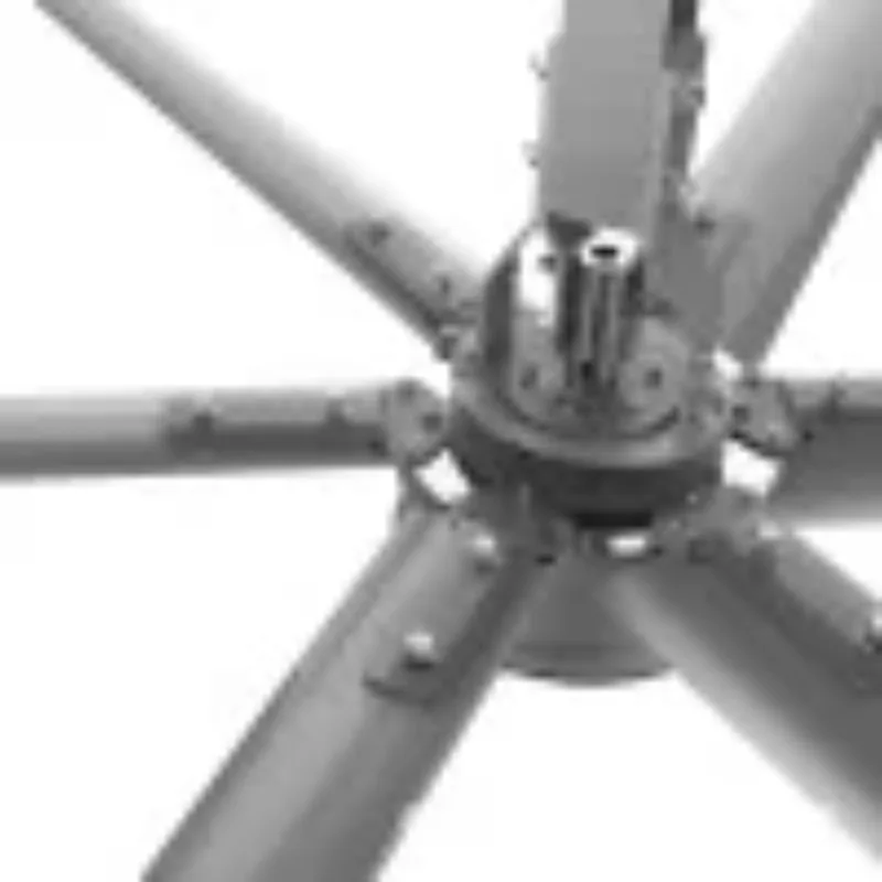 مروحة سقف صناعية عملاقة حديثة ذات حجم كبير بطول 12 قدمًا وسرعة منخفضة ومروحة سقف Hvls Ac كبيرة الحجم