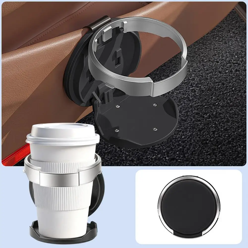 Faltbarer Auto-Getränkehalter für die Türverkleidung, Verstellbarer Automobil-Getränkeorganizer Platzsparend für Flaschen, Becher und Kaffeetassen – Detail 10