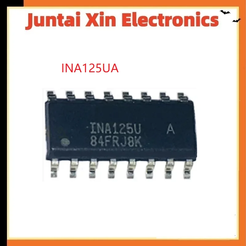 2PCS/LOT  INA125U INA125UA INA125 SMD SOP16 Instrument amplifier