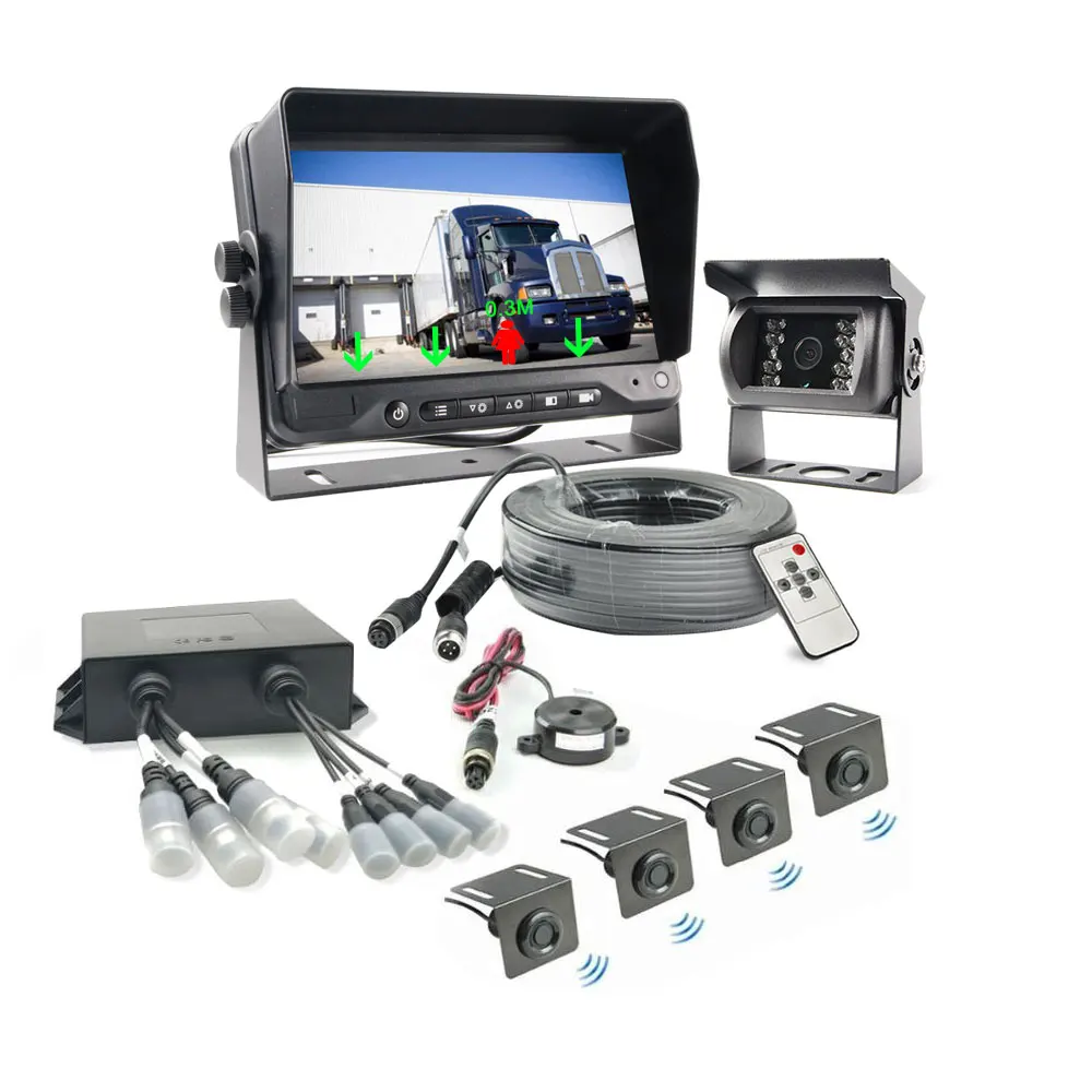 【Hot Selling】Car 24V Distance Parking Sensor Blind Spot Radar   System dashcam 4k front and rear  for truck