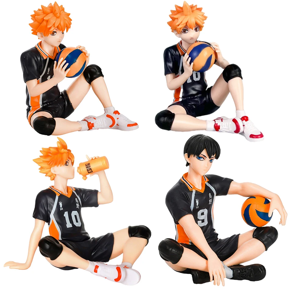 Figura de Anime Haikyuu de 10-12CM, modelo Shoyo Hinata, juguete Kozume Kenma, figura de acción, tapón de fideos, colección de Tobio Kageyama, caja de juguete