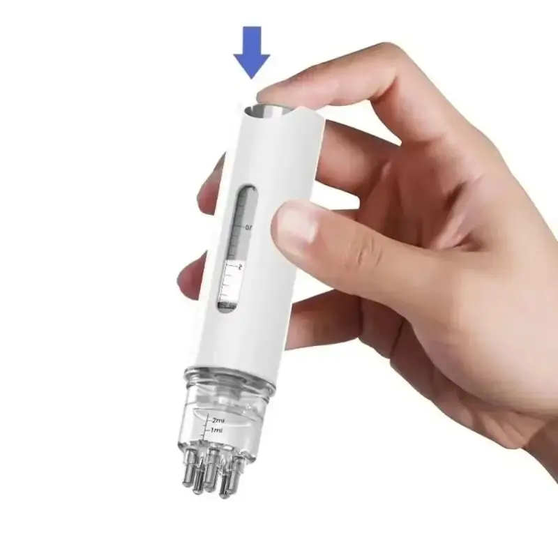 1 Stück tragbarer Kopfhaut-Applikator, Flüssigkeitskamm, Mini-Massagegerät, Massagegerät zur Flüssigkeitsführung für ätherische Öle, Anti-Haarausfall-Kopfhautpflege-Werkzeug – Detail 9