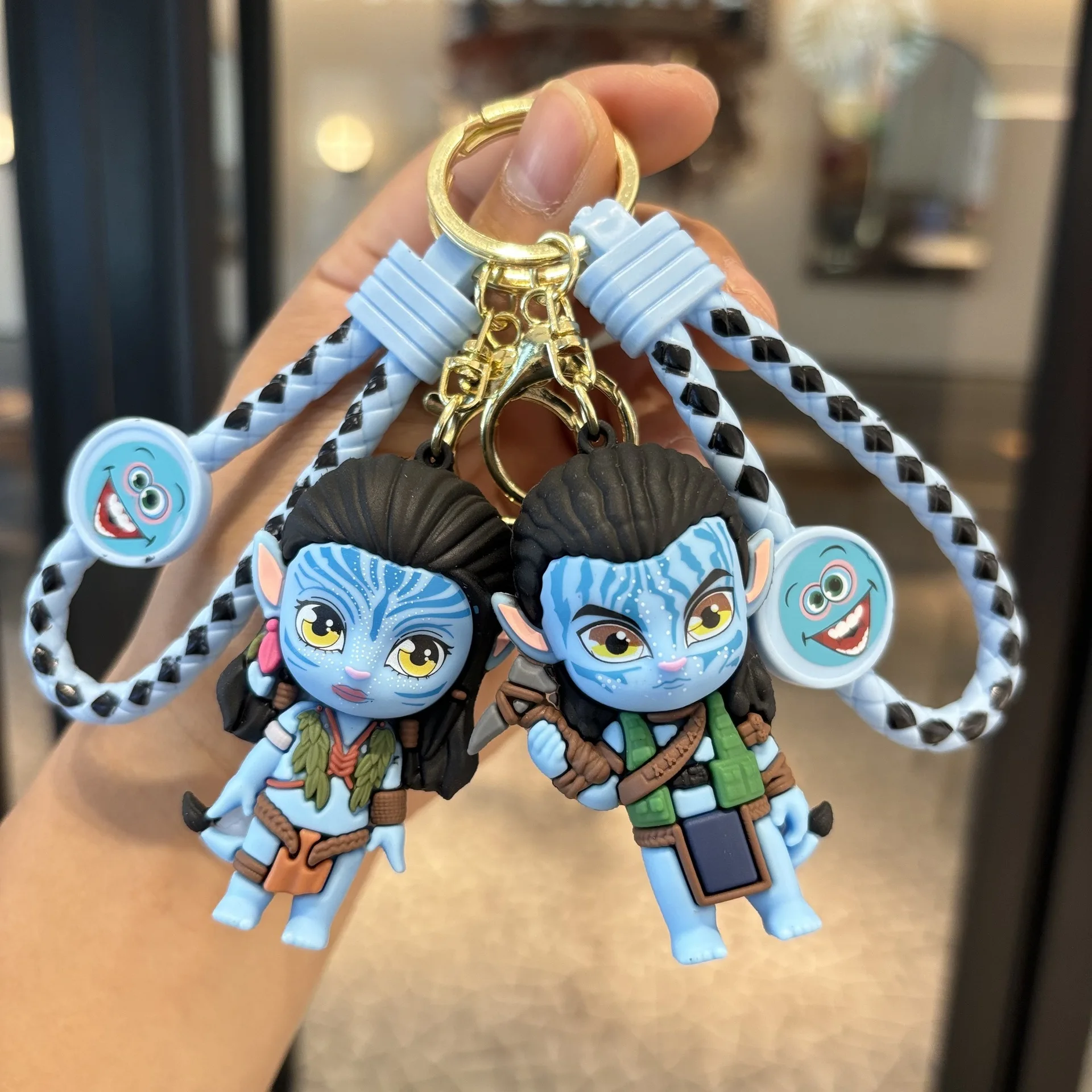 Anime Avatar Keychain Cartoon 3D Silicone Figure Doll Avatar Keyring Backpack Bag Car Pendant Kids Fans Gifts Wholesale