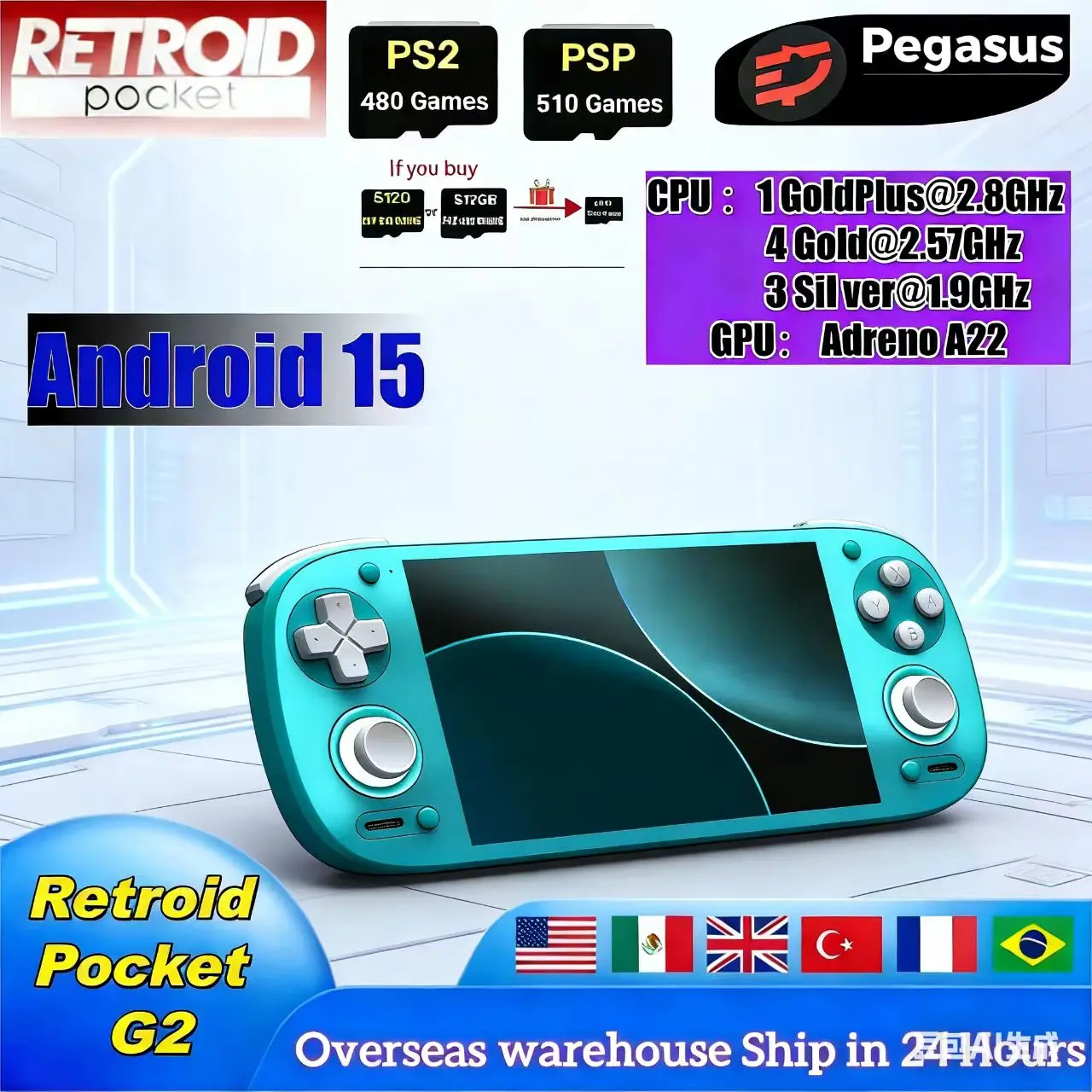 Retroid Pocket G2 – Najlepszy portatywny gracz do gier PS2 Mini w 2025 roku