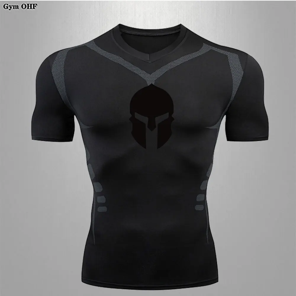 Man Shirts Rashguard Jiu Jitsu Bjj T Shirt Men MMA Rash Guard Boxen Jersey MMA T Shirt Herren Gym Fitness Boxing Sports Training