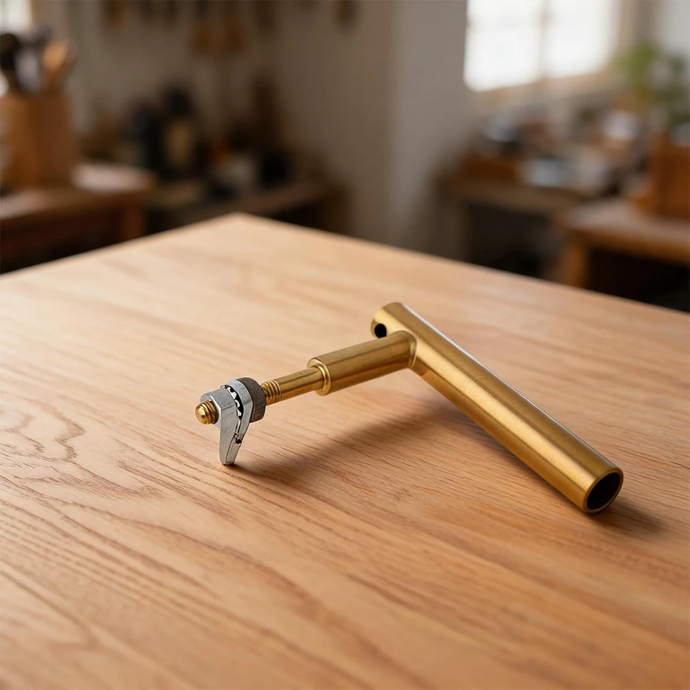 Titanium Gold Plated Stainless Steel Handle for Stove Door Replacement Compatible with Most Wood Burning Stoves