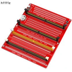 DDR3/4/5 RDIMM/UDIMM Memory Tester with LED Indicator Type C Power Supply Test Button Desktop Computer DDR3/4/5 Memory Test Card