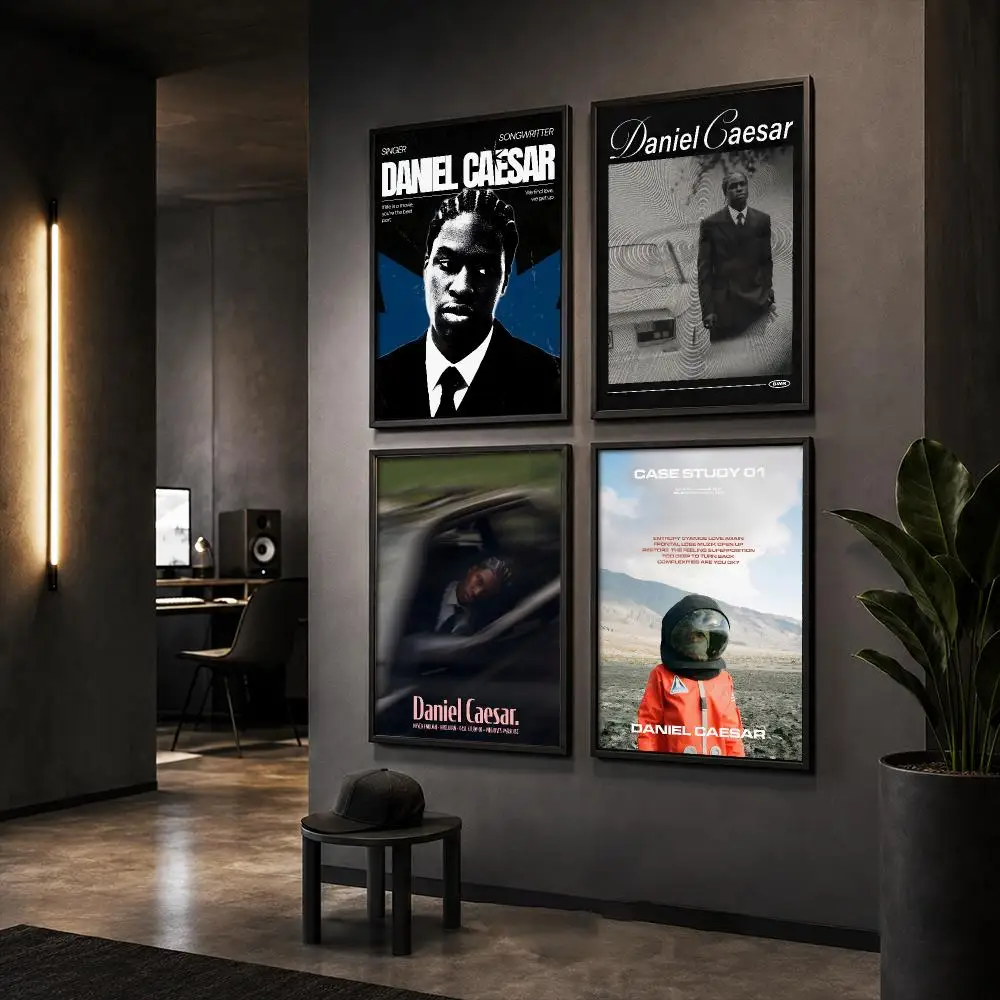Singer D-Daniel Caesar Poster HD Home Wall Stickers House Hallway Living Room Bedroom Bar Office Decor Art Prints
