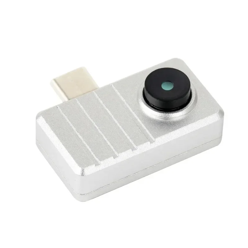 كاميرا التصوير الحراري بالأشعة تحت الحمراء للهواتف الذكية Waveshare (B) خيارات التوصيل والتشغيل بمنفذ Type-C لـ FOV، حافظة من سبائك الألومنيوم