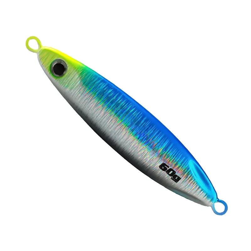 TAIYU 60g Metal Jig Fishing Lure Micro Jigging Lures Sinking Wobblers Jigs for Sea Fishing Lure Luminous Artificial Hard Bait