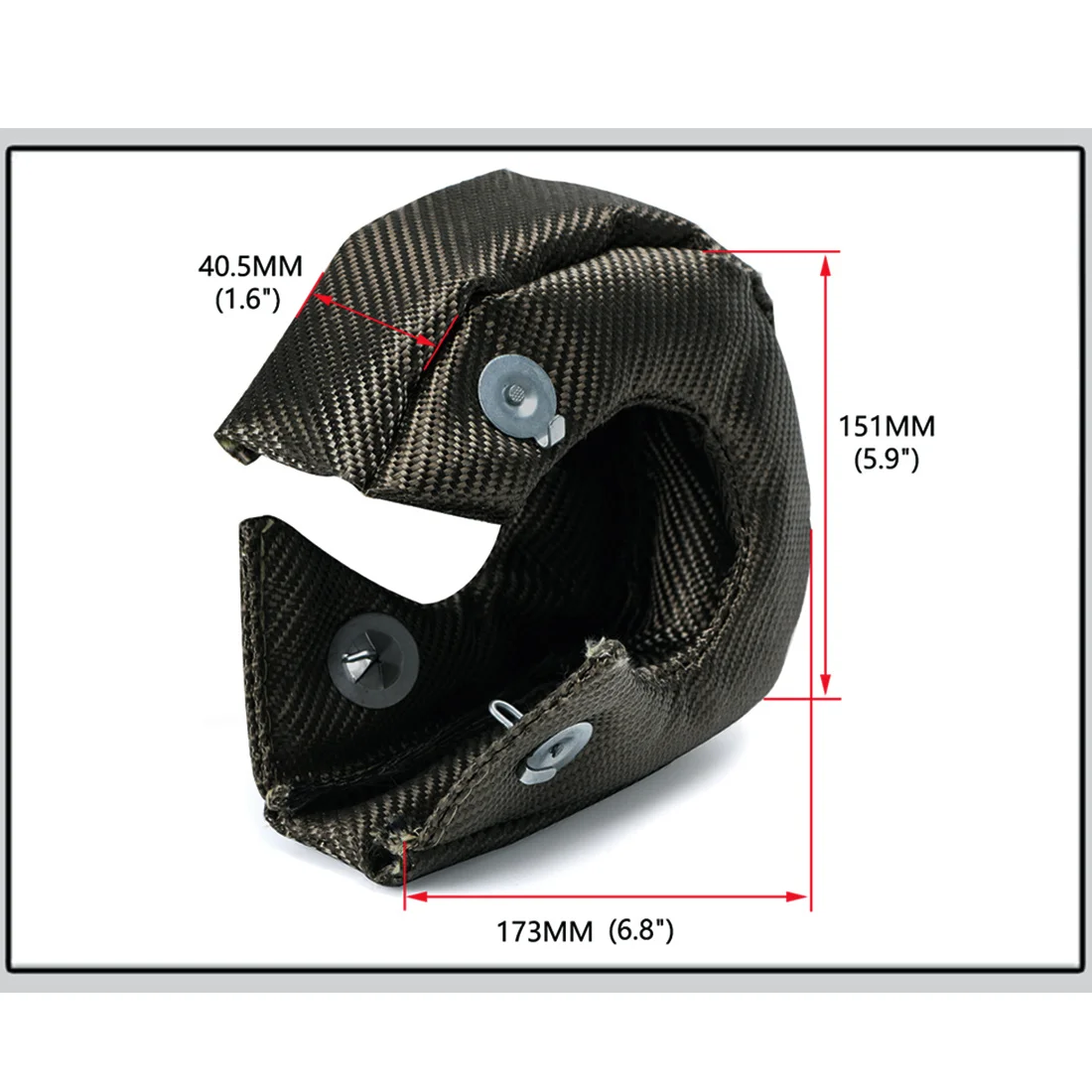 Customer Favorite Racing Turbo Blanket Heat Shield Cover With Locking Spring