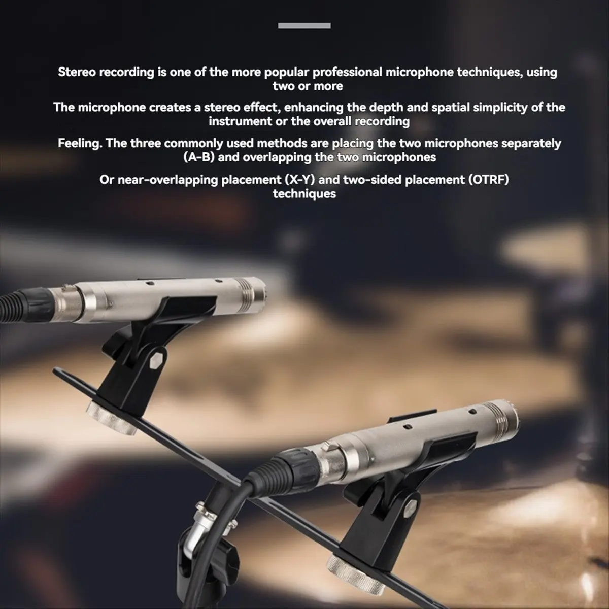 A06R Dual Microphone Stand Extension Bracket for Studio Recording Adjustable Mic Mounts for Enhanced Sound Quality