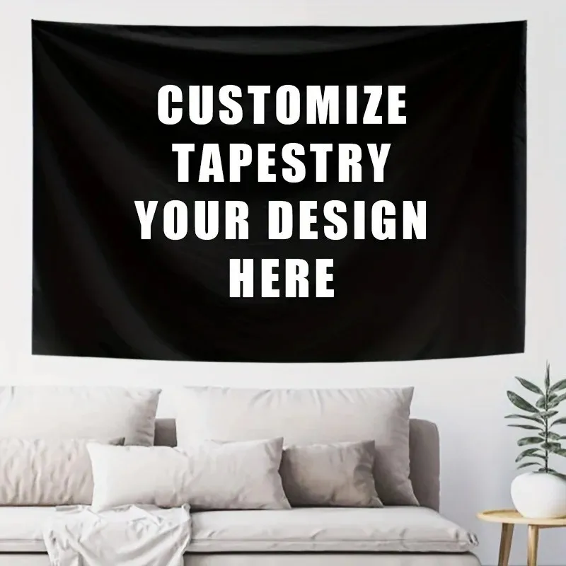 VIKAMA Custom Tapestry Personalized Photo Tapestrys Anniversary, Birthday, Wedding Party Decoration Background Banner Home Decor