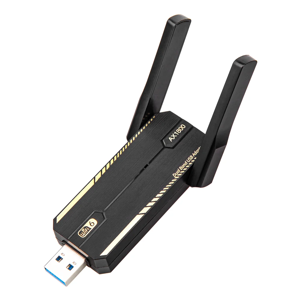 

AX1800 USB WiFi 6 USB 3.0 Adapter Dual Band 2.4G/5Ghz USB Receiver Dongle Wifi Network Card Wireless For PC Laptop Win 10/11