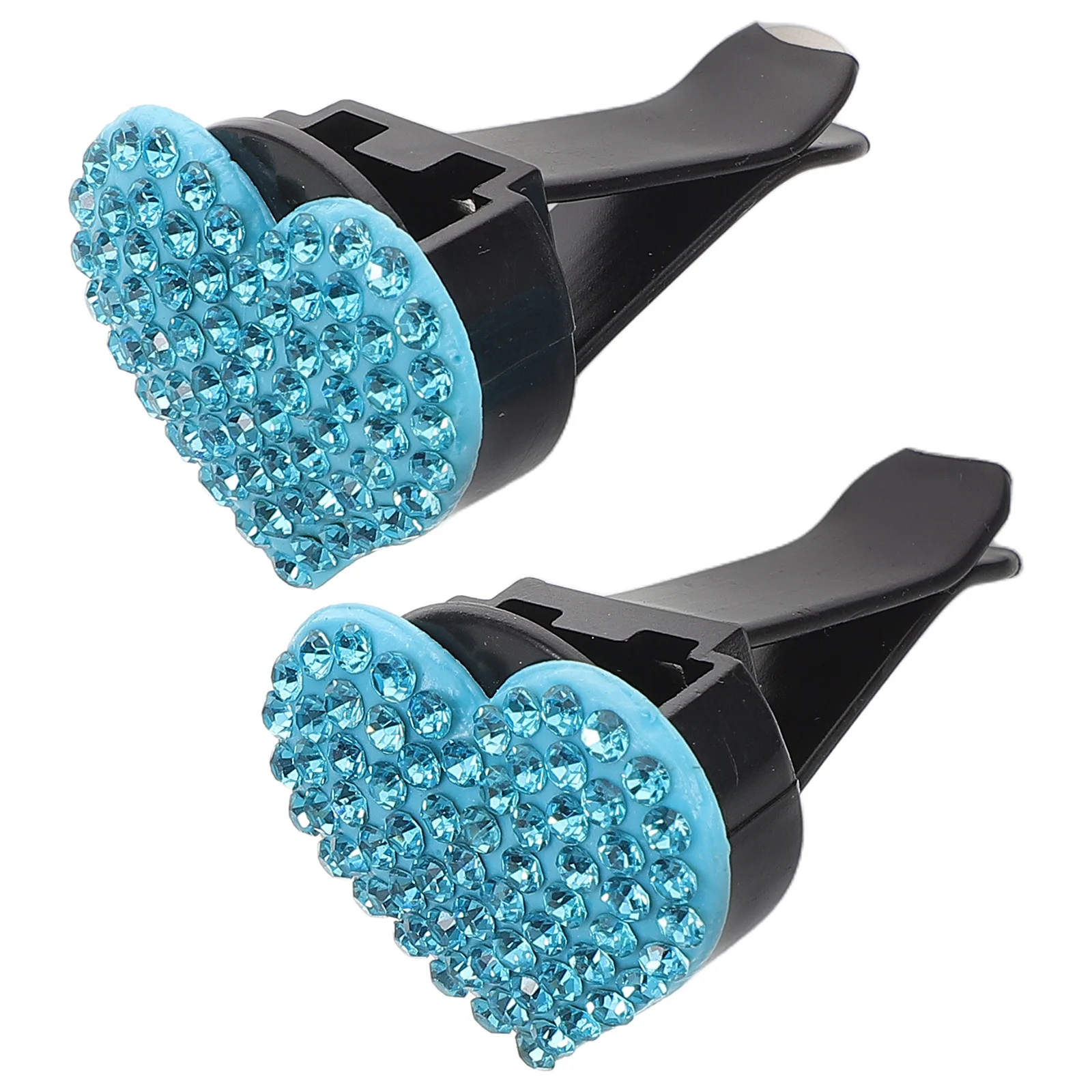 

2Pcs Car Air Freshener Vent Clips with Aroma Pads Universal Heart Shaped Diffuser Clip for Car Air Outlet Decoration Accessories