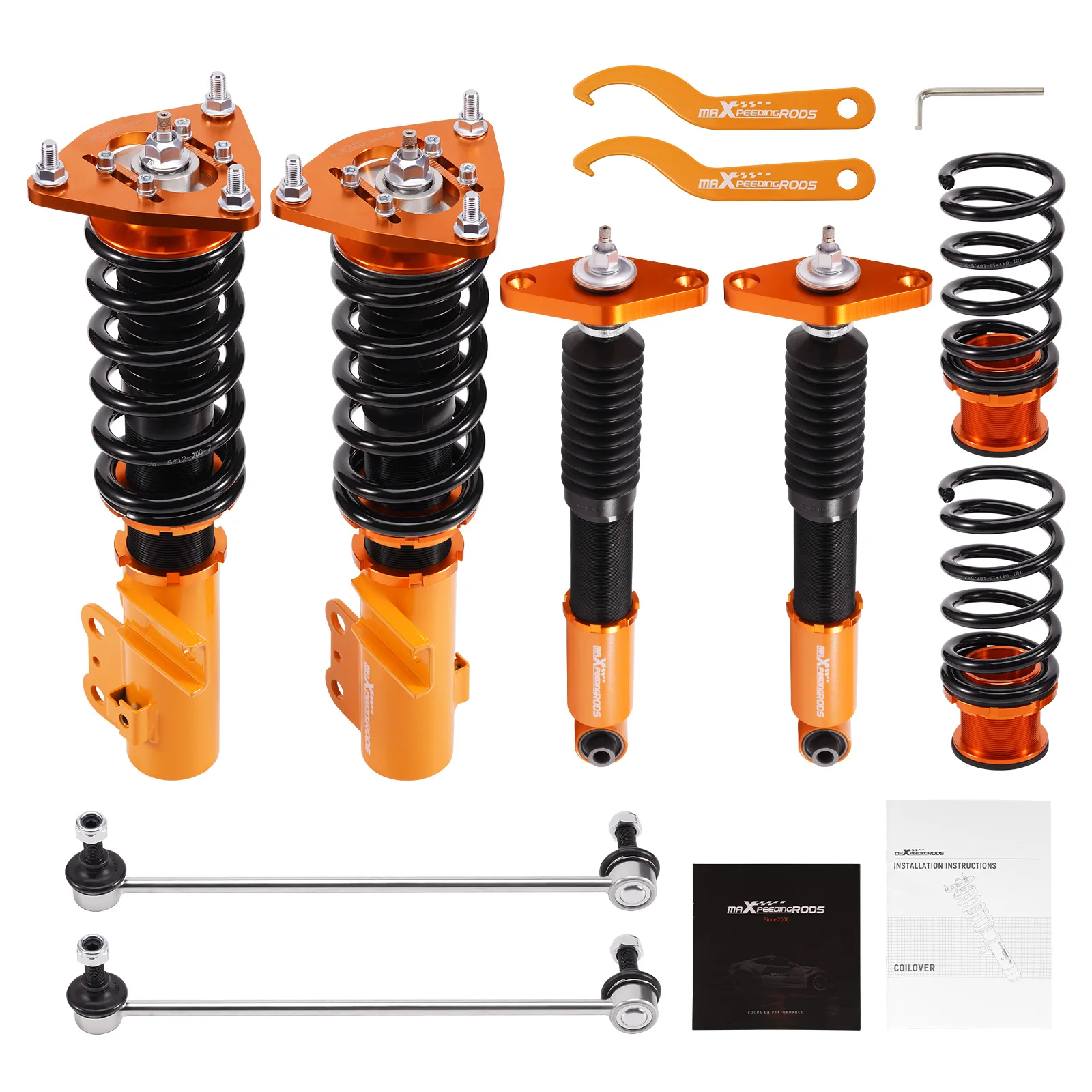

MaXpeedingrods 24 Ways Damper Coilover Shock Absorber Suspension For Hyundai Genesis Coupe 2-Door 2010-2016