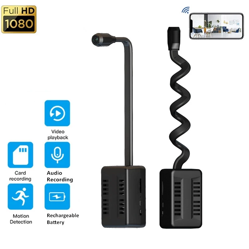 

1080HD WiFi Mini Camera Loop Recording Security Protection Surveillance Camera Video Secret Audio Recorder Remote Monitor