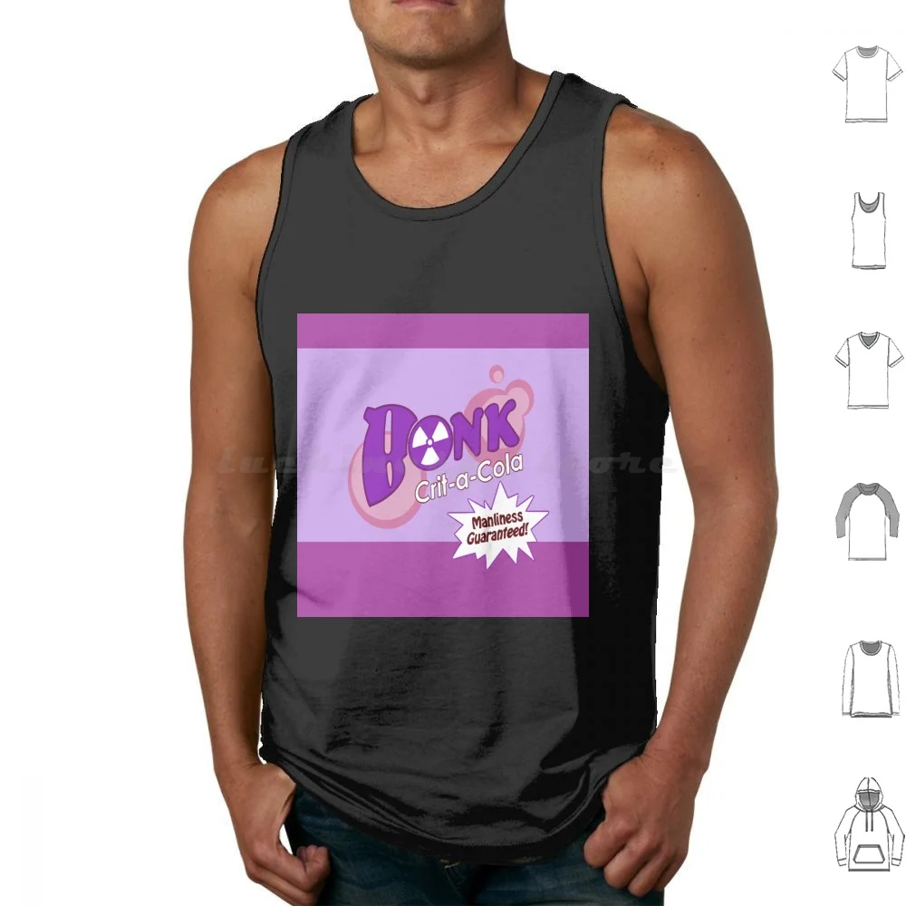 Bonk! Crit-A-Cola Phone Case Tank Tops Print Cotton Team Fortress 2 Demoman Engineer Gaming Heavy Medic Pyro Scout